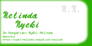 melinda nyeki business card