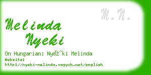 melinda nyeki business card